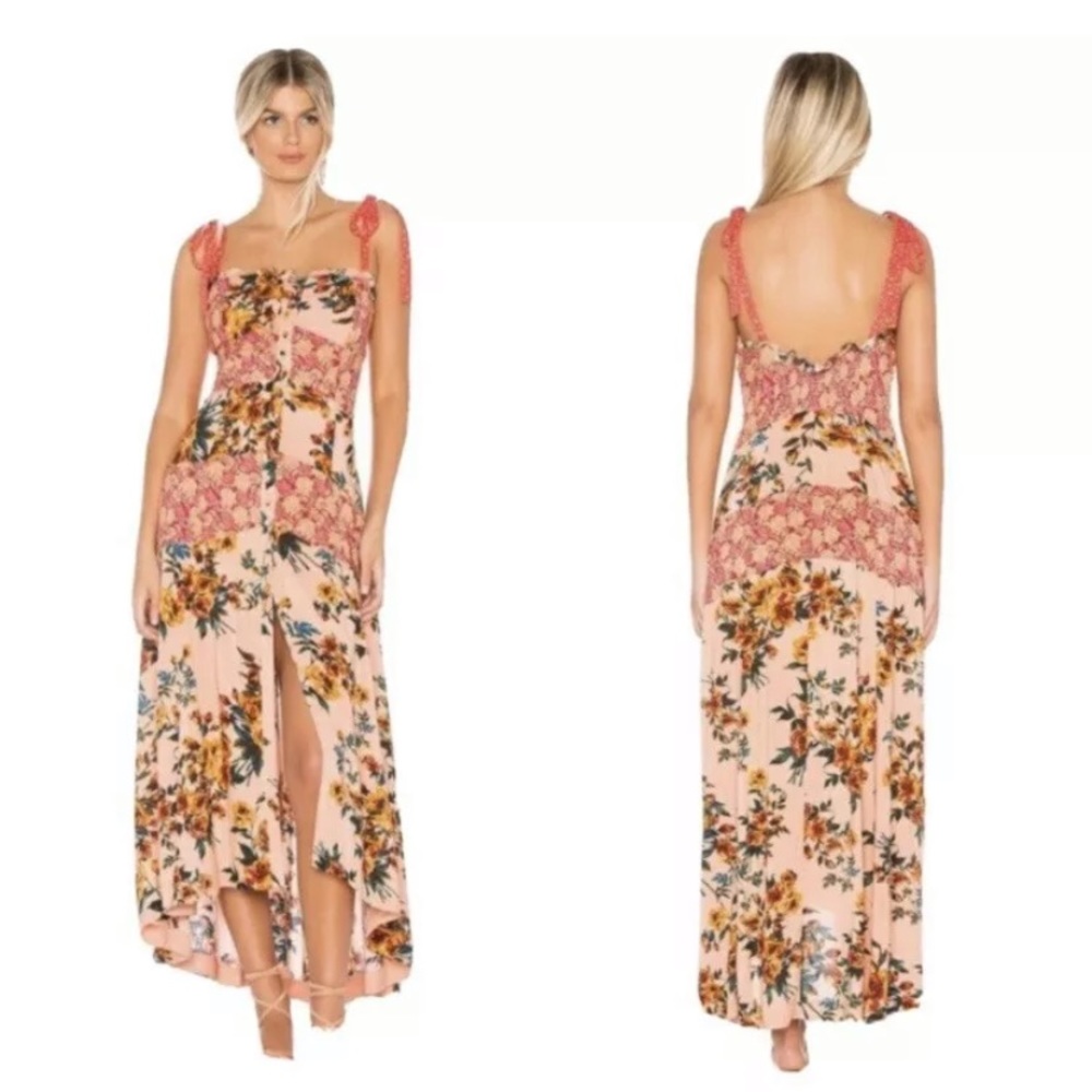 Free People Women's Maxi Dress sz 6 Lover Boy